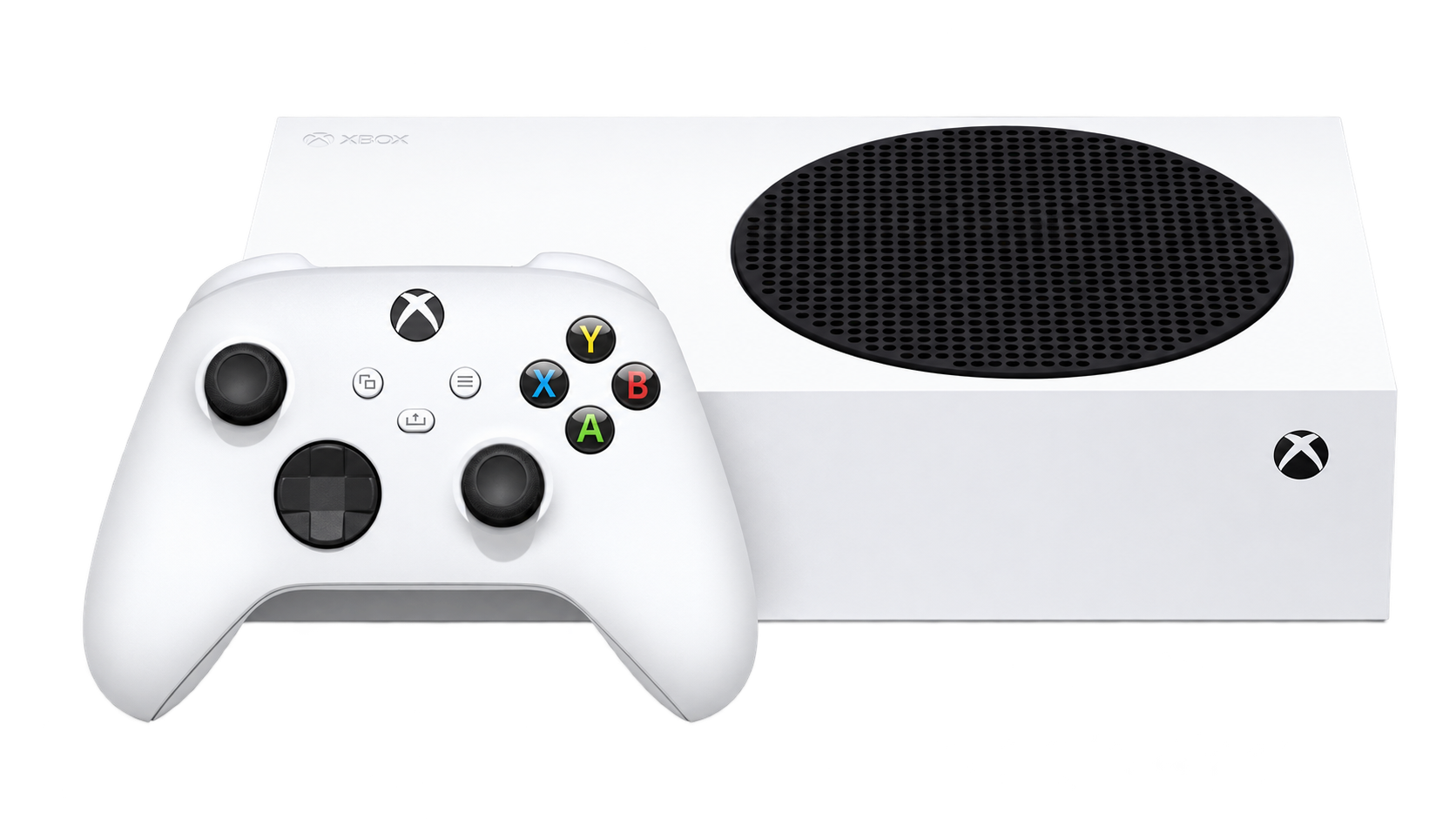 Xbox Series S branco com controle branco